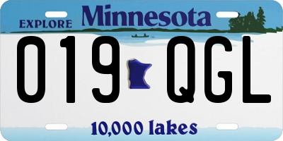 MN license plate 019QGL
