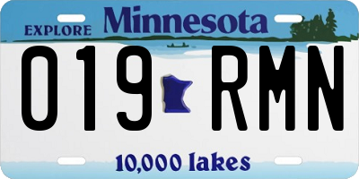 MN license plate 019RMN