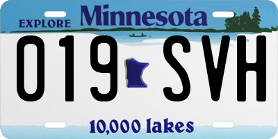 MN license plate 019SVH
