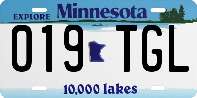 MN license plate 019TGL
