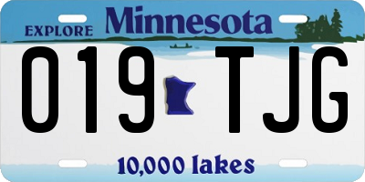 MN license plate 019TJG