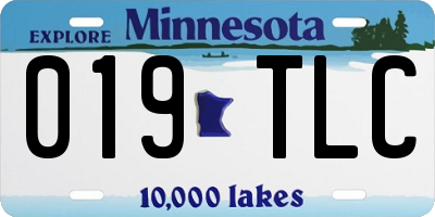 MN license plate 019TLC