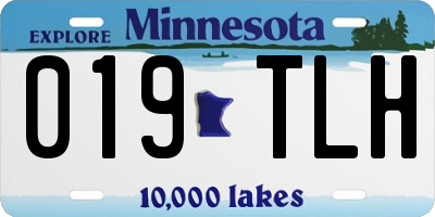 MN license plate 019TLH