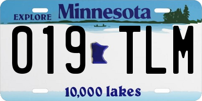 MN license plate 019TLM