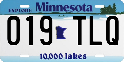 MN license plate 019TLQ