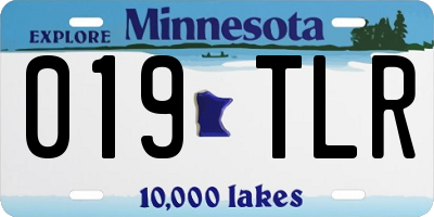 MN license plate 019TLR
