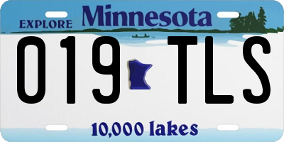 MN license plate 019TLS