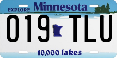 MN license plate 019TLU