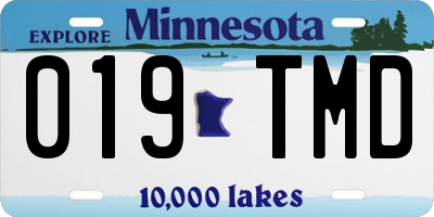 MN license plate 019TMD