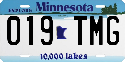 MN license plate 019TMG
