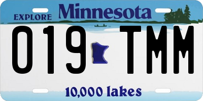 MN license plate 019TMM