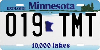 MN license plate 019TMT
