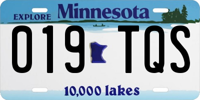 MN license plate 019TQS