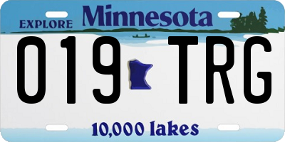 MN license plate 019TRG