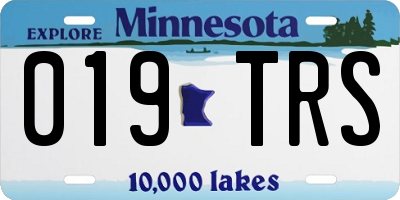 MN license plate 019TRS