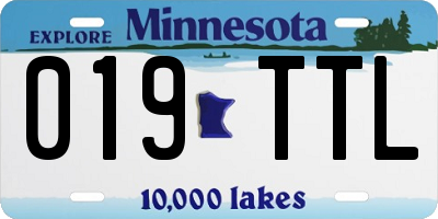 MN license plate 019TTL