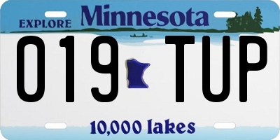 MN license plate 019TUP