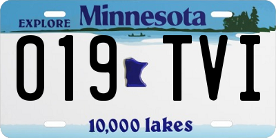 MN license plate 019TVI