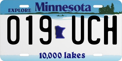 MN license plate 019UCH