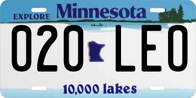 MN license plate 020LEO