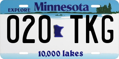 MN license plate 020TKG