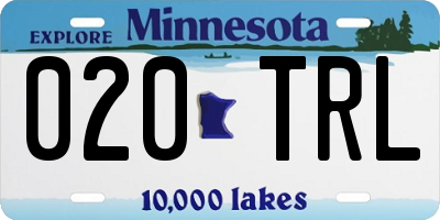 MN license plate 020TRL