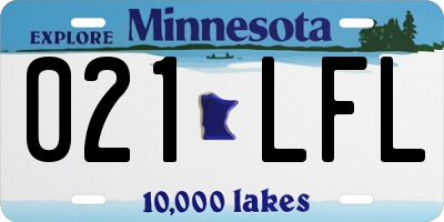 MN license plate 021LFL