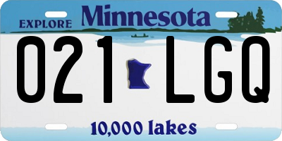 MN license plate 021LGQ