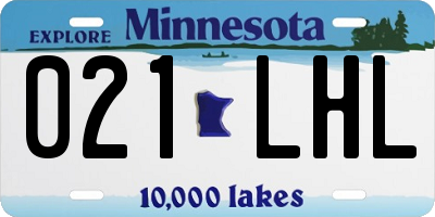MN license plate 021LHL