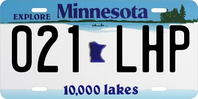 MN license plate 021LHP