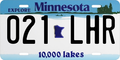 MN license plate 021LHR