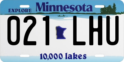 MN license plate 021LHU