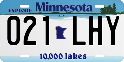 MN license plate 021LHY