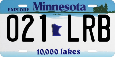 MN license plate 021LRB