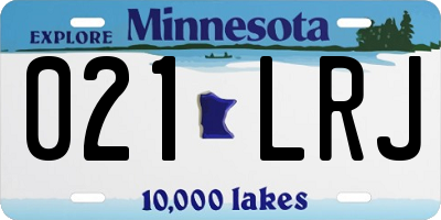 MN license plate 021LRJ