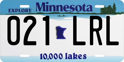MN license plate 021LRL