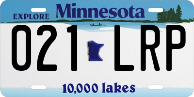 MN license plate 021LRP