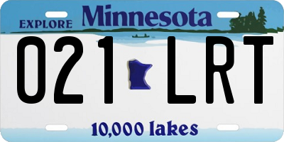 MN license plate 021LRT