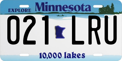 MN license plate 021LRU