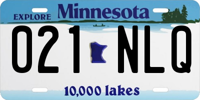 MN license plate 021NLQ