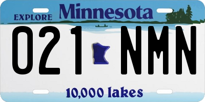 MN license plate 021NMN