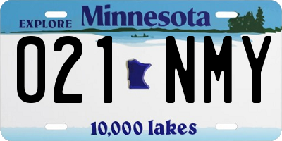 MN license plate 021NMY