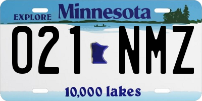 MN license plate 021NMZ