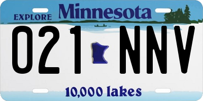 MN license plate 021NNV