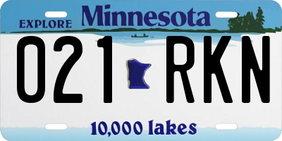 MN license plate 021RKN