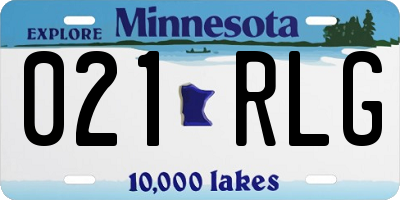 MN license plate 021RLG