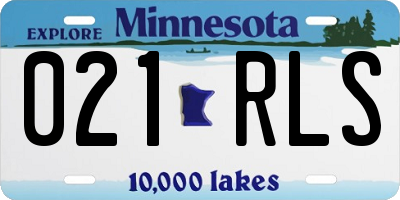MN license plate 021RLS