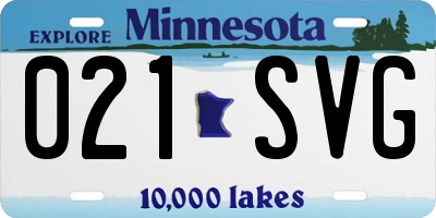 MN license plate 021SVG