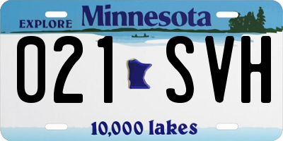 MN license plate 021SVH