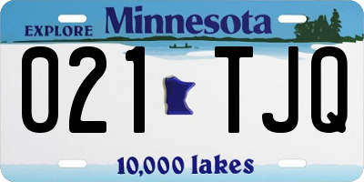 MN license plate 021TJQ